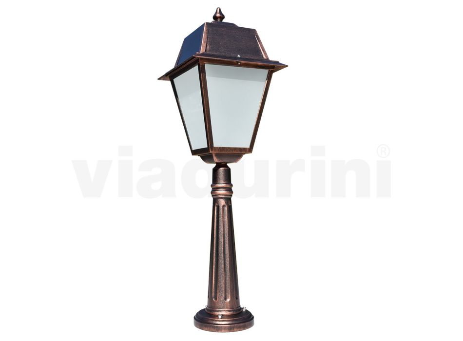 Stehlampe für den Außenbereich aus Vintage-Aluminium, hergestellt in Italien – Doroty Viadurini