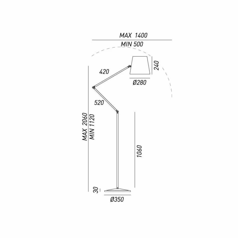 Lampe einstellbar industriellen Stil Erde Reporter Il Fanale Viadurini