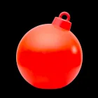 Innen- oder Außendekor Lampe Roter, weißer Weihnachtsball - Pallastar Viadurini