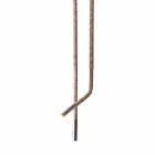 Grilli Snake made in Italy Designlampe aus Leder und Metall Viadurini