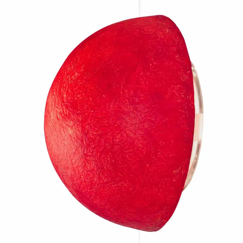 Designer Wandleuchte In-es.artdesign Button aus farbigem Nebulite Viadurini