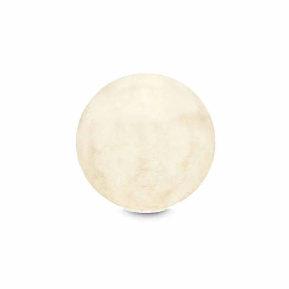 Tischleuchte In-es.artdesign T.moon aus weißem Nebulit Viadurini