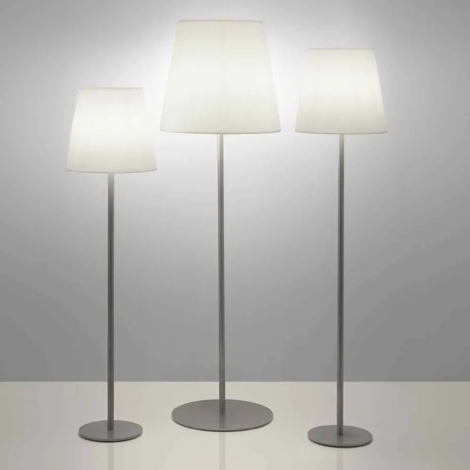 Stehlampe Design Ali Baba Steel Slide Metall hergestellt in Italien Viadurini