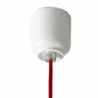 Pendelleuchte aus Keramik und Aluminium, hergestellt in Italien, Asien Viadurini