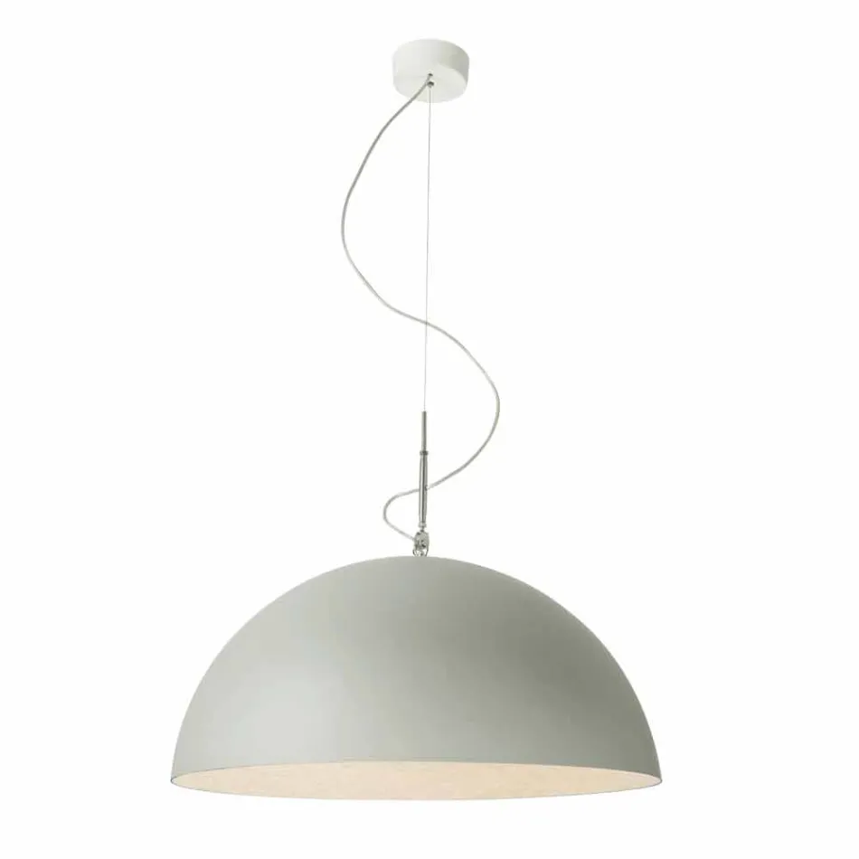 Hängeleuchte Design-Lampe In-es.artdesign Mezza Luna Cement paint Viadurini