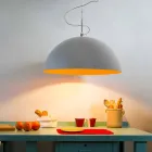 Hängeleuchte Design-Lampe In-es.artdesign Mezza Luna Cement paint Viadurini