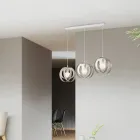 Elegante Lampe aus Glas und Metall, hergestellt in Italien, für anspruchsvolle Interieurs – Widder Viadurini