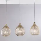 Elegante Lampe aus Glas und Metall, hergestellt in Italien für anspruchsvolle Interieurs – Atlas Viadurini