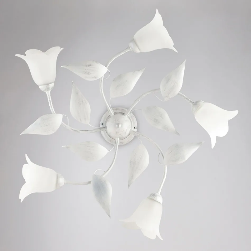 Elegante Lampe aus Glas und Metall, hergestellt in Italien, für anspruchsvolle Interieurs – Sirio Viadurini