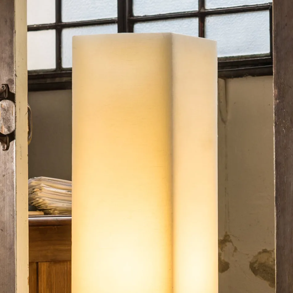 Hochwertige Wachslampe mit Kratzeffekt, hergestellt in Italien – Dalila Viadurini