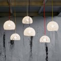 Lampe aus Baumwolle und Viskose in-es.artdesign aufgehängt Moderne Textur