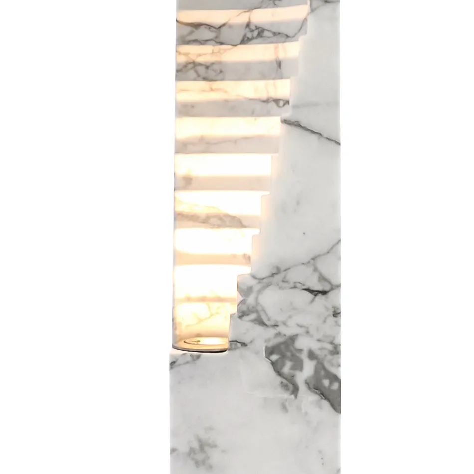 Lampe aus Paonazzo-Marmor und verschiedenen Größen Made in Italy - Daichi Viadurini