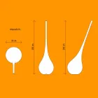 Design Kunststofflampe mit leuchtender Blumenvase - Ampulle von Myyour Viadurini