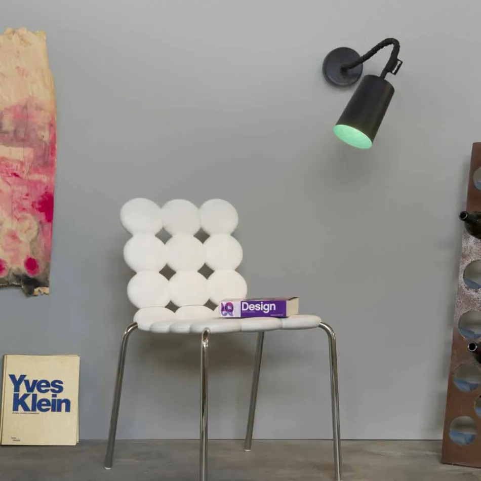 Wandmontierte Kunstharzlampe In-es.artdesign Malen Sie mit einer modernen Platte Viadurini