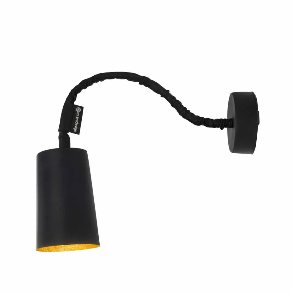 Wandmontierte Kunstharzlampe In-es.artdesign Malen Sie mit einer modernen Platte Viadurini