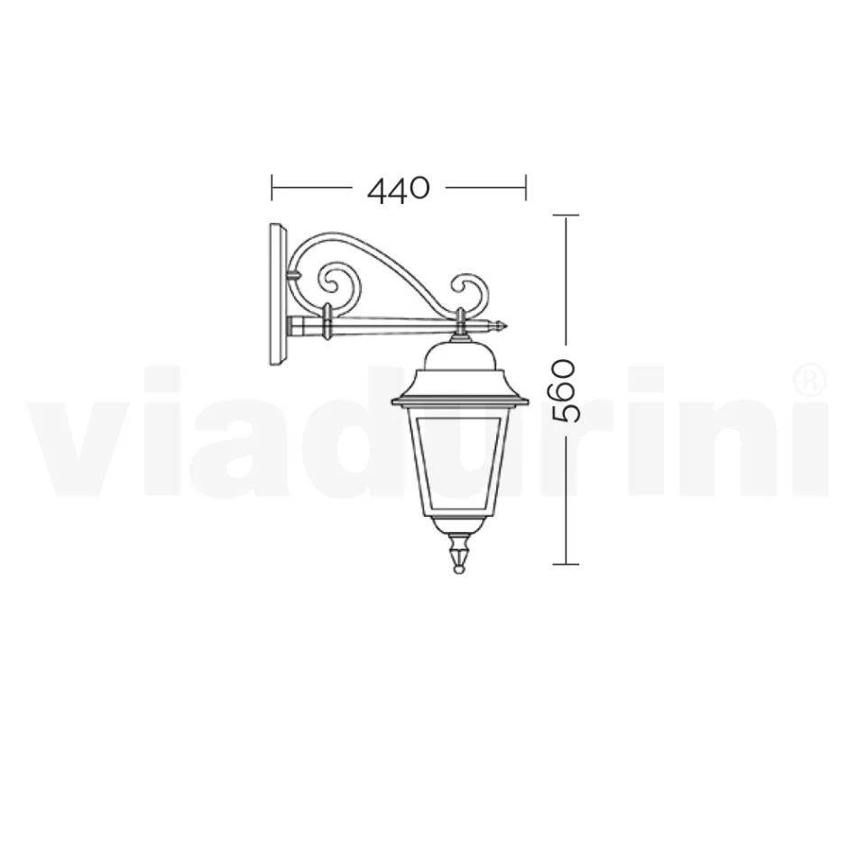 Glaslampe mit Struktur aus Aluminiumdruckguss Made in Italy - Scintilla Viadurini