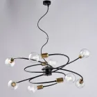 Italienische Glas- und Metallleuchte für elegante Räume – Venere Viadurini