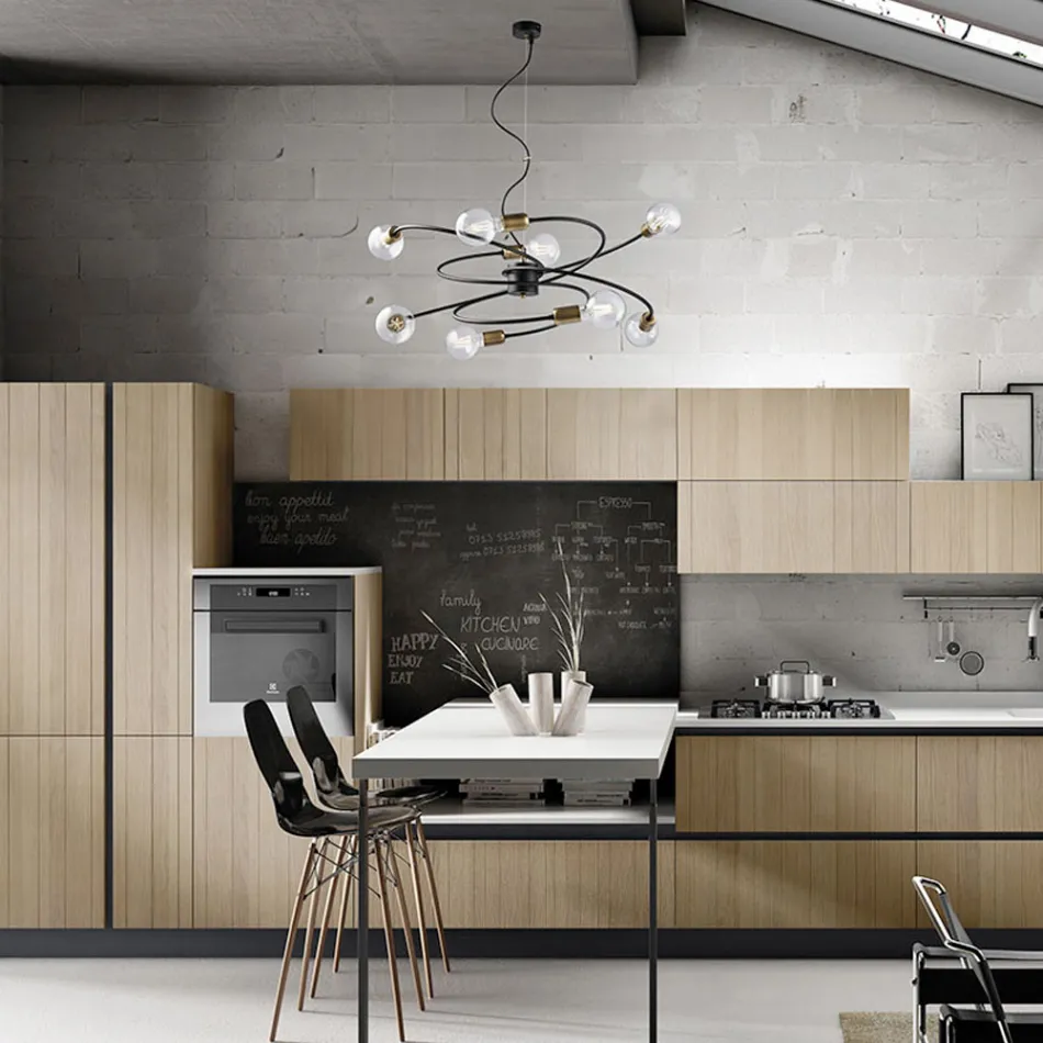 Italienische Glas- und Metallleuchte für elegante Räume – Venere Viadurini