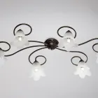 In Italien gefertigte Lampe aus Glas und Metall für elegante Interieurs – Cometa Viadurini