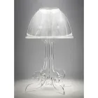 LED-Tischlampe aus transparentem Plexiglas Made in Italy - Odette Viadurini