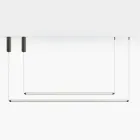 Moderne LED-Lampe aus geripptem Glas mit exklusivem Design, hergestellt in Italien - Lys Viadurini
