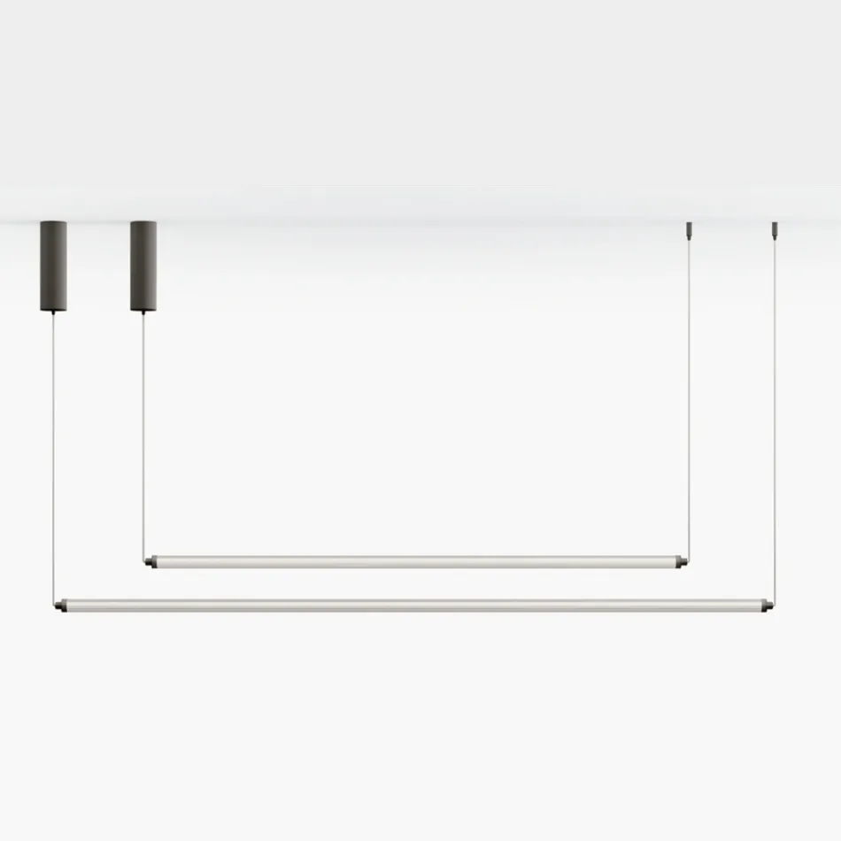 Moderne LED-Lampe aus geripptem Glas mit exklusivem Design, hergestellt in Italien - Lys Viadurini