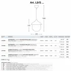 Moderne Lampe hängende Keramik Die Lustri 9 Viadurini