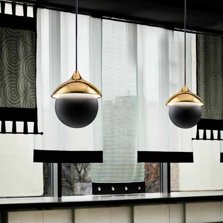 moderne Lampe Keramiksuspension Die Lustri 9 Viadurini