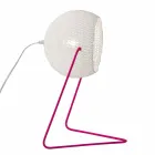 Moderne Tischlampe In-es.artdesign Handgefertigte T1-Textur aus Baumwolle Viadurini