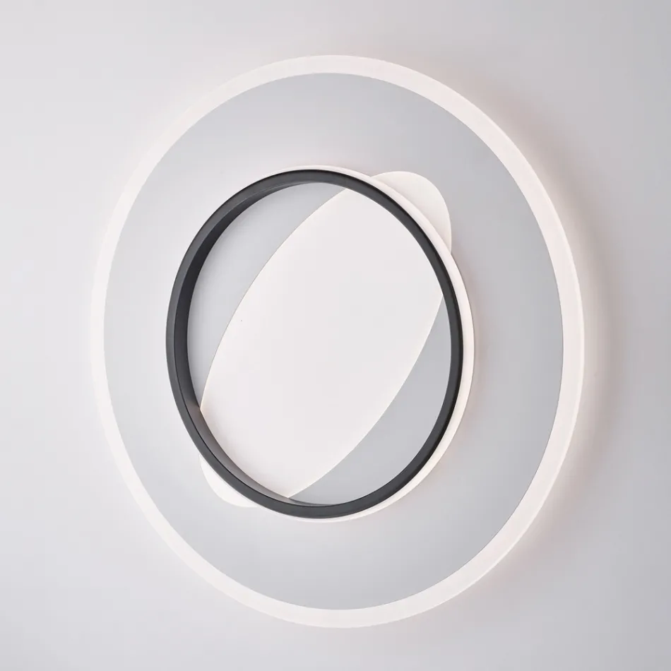 Moderne Lampe aus Glas und Metall, hergestellt in Italien, ideal für jeden Raum – Pavo Viadurini