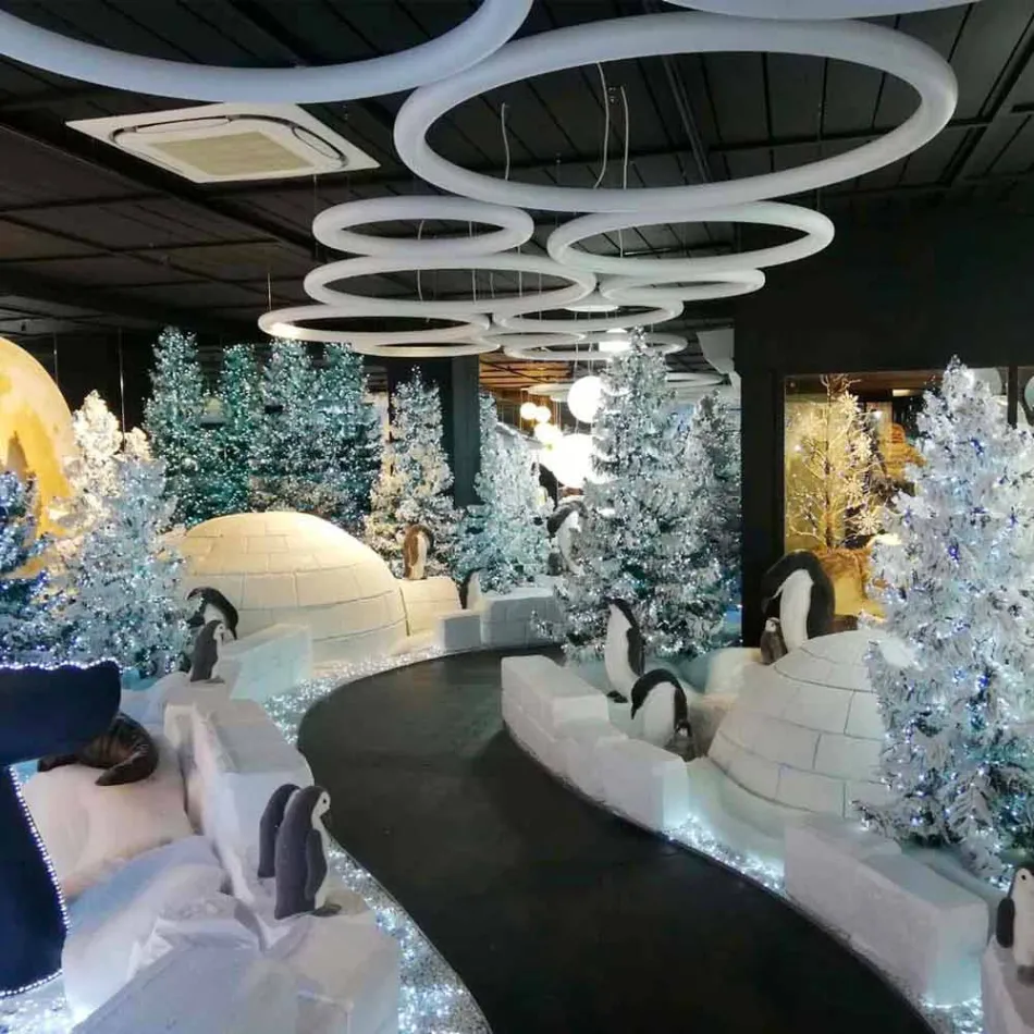 Moderne runde Hängelampe aus Polyethylen Made in Italy - Slide Giotto Viadurini