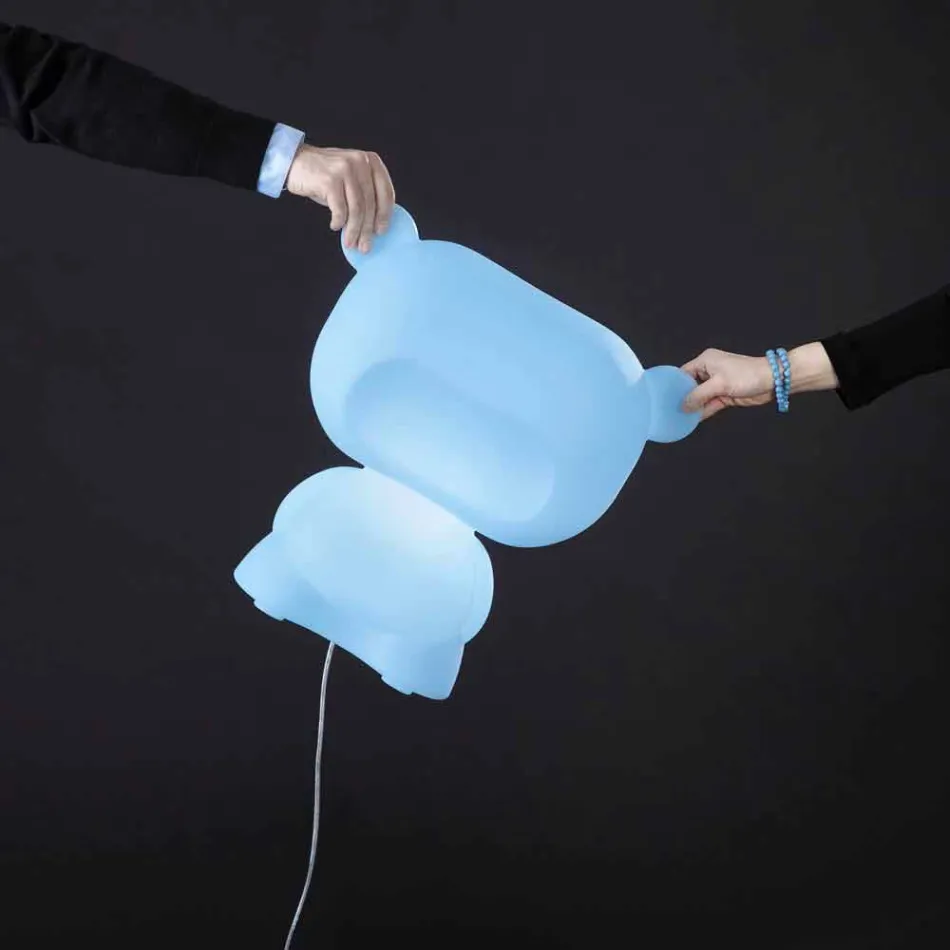 Reiner farbiger Tischlampenbär aus Italien Viadurini