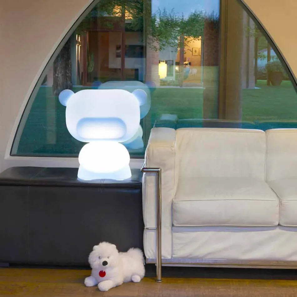 Reiner farbiger Tischlampenbär aus Italien Viadurini