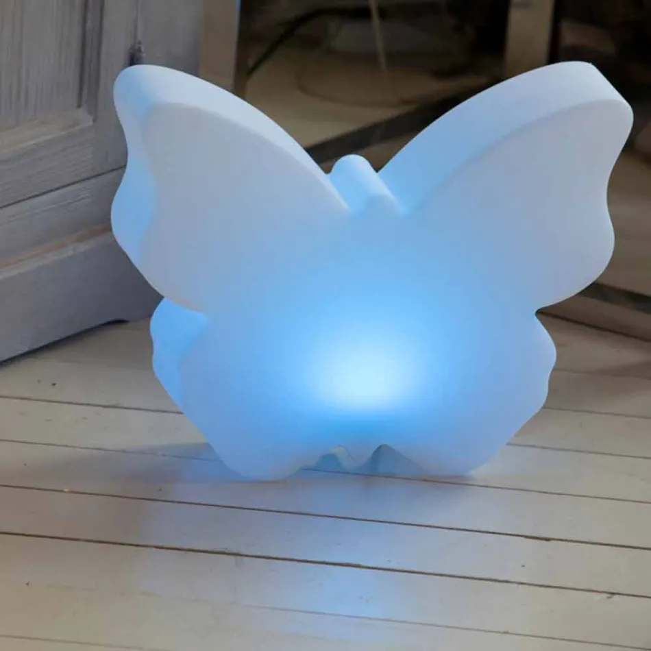 Lampe für Außen- oder Innenräume, White Butterfly Modern Design - Farfallastar Viadurini