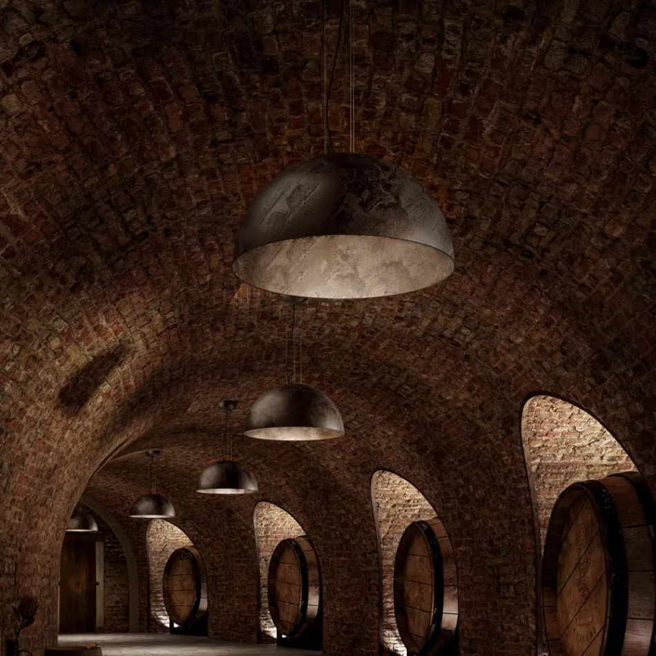 Rustikale Hängelampe Ø80 cm Galileo Il Fanale Viadurini