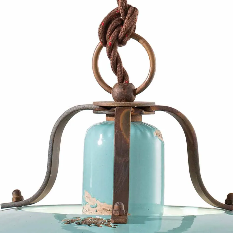 Lampe Metallverriegelung Land und Evelyn Töpferhandwerk Viadurini