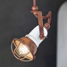 verstellbare Pendelleuchte Keramik und Metall Alayna Ferroluce Viadurini