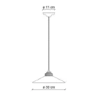 Hängelampe Handgefertigte Keramik und antikes Vintage-Messing - Farben Viadurini