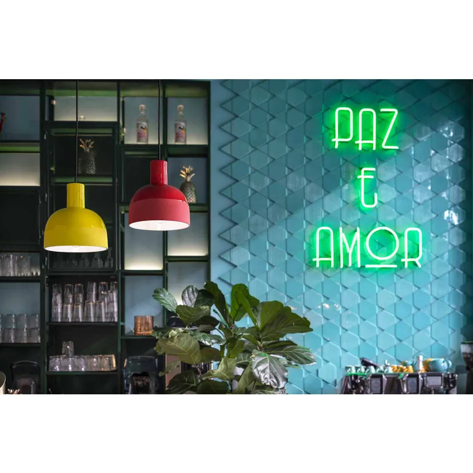 Retro Style Hängelampe aus Keramik Made in Italy - Ferroluce Caxixi Viadurini