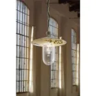 Outdoor-Hängelampe aus handgemaltem Blumendekor aus Aluminium - Genua Viadurini