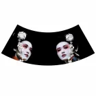 Hängelampe aus anthrazitfarbenem Leinen mit internem Designdruck 2 Größen - Bramosia Viadurini