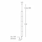 Hängelampe aus weißem Polyethylen und Metall Made in Italy - Asturien Viadurini