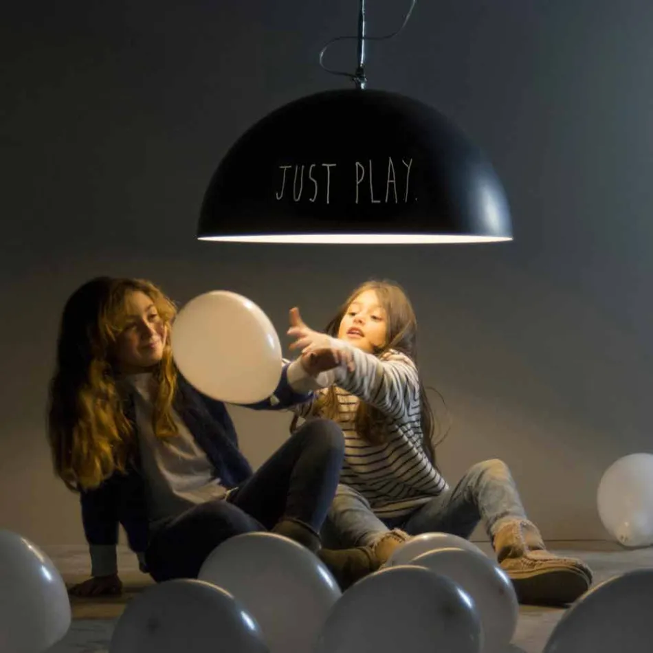 Hängelampe aus Kunstharz In-es.artdesign Half Moon Moderne Tafel Viadurini