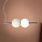 Hängelampe aus mundgeblasenem venezianischem Glas - Jupiter Viadurini