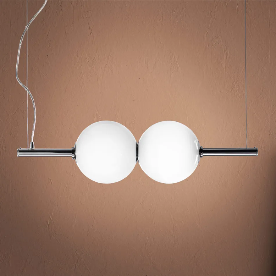 Hängelampe aus mundgeblasenem venezianischem Glas - Jupiter Viadurini