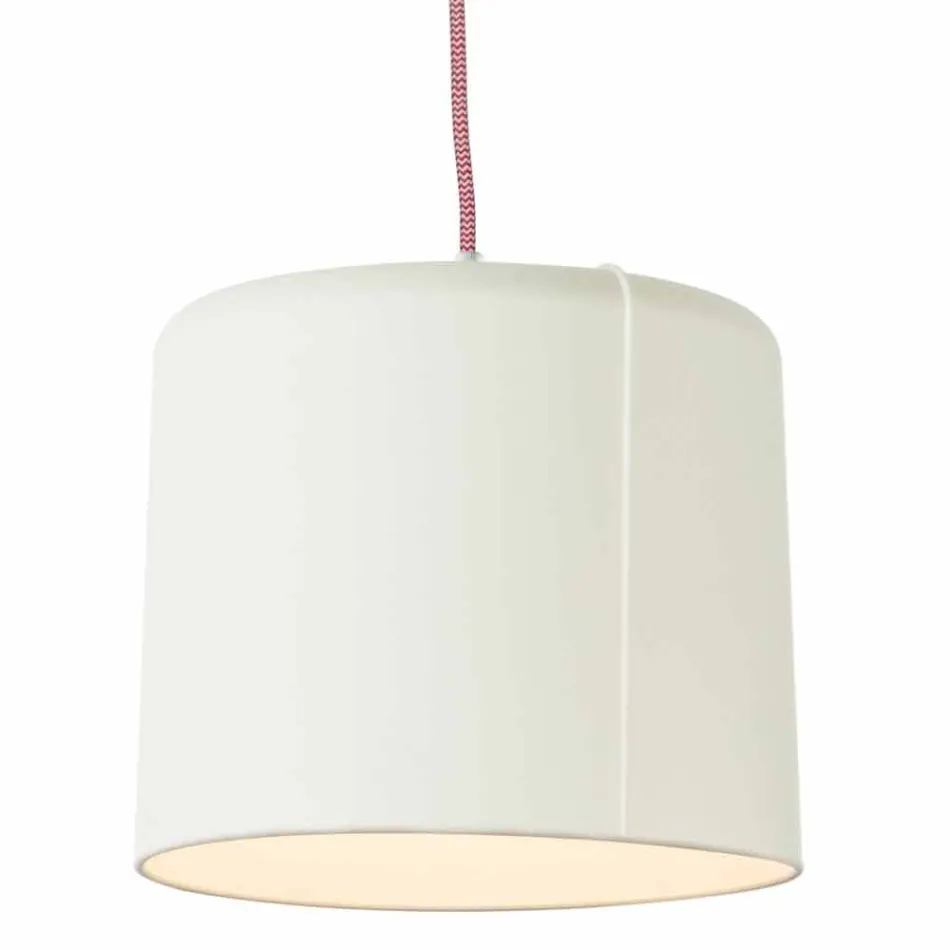 Moderne Pendelleuchte In-es.artdesign Candle 2 aus farbigem Laprene Viadurini