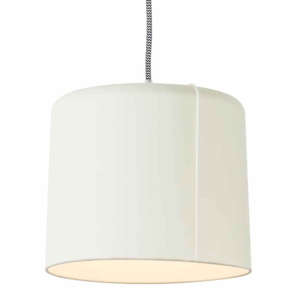 Moderne Pendelleuchte In-es.artdesign Candle 2 aus farbigem Laprene Viadurini