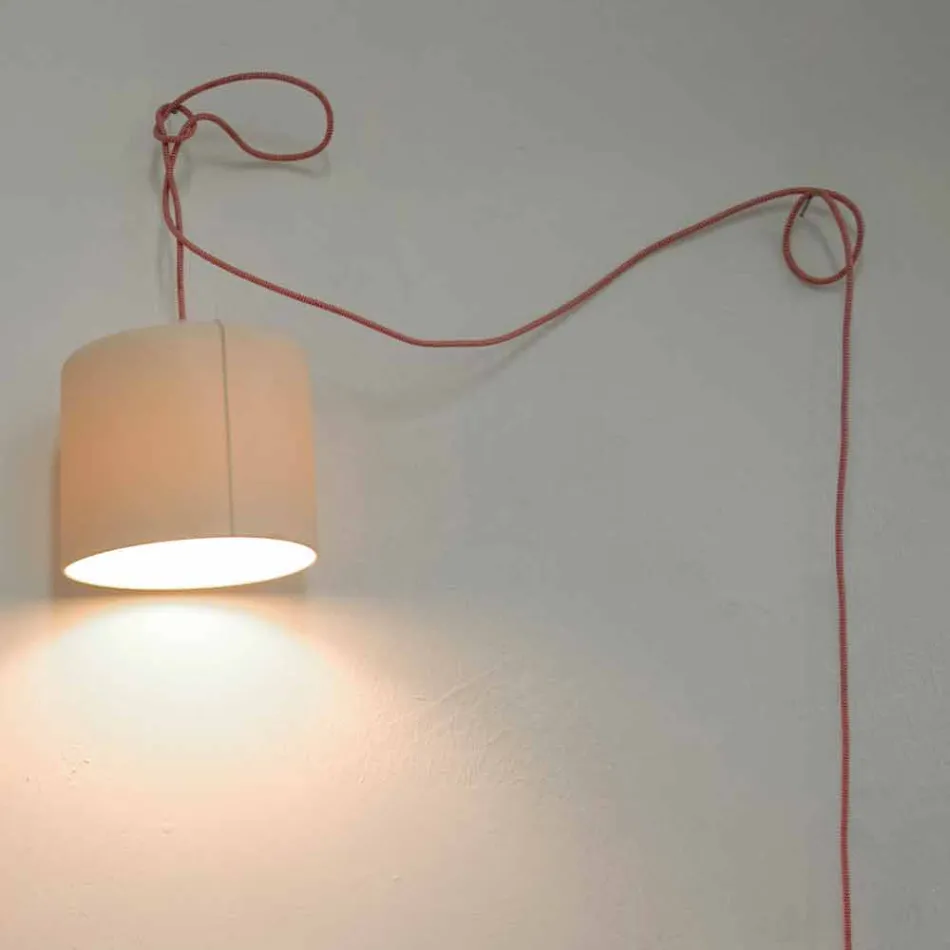 Moderne Pendelleuchte In-es.artdesign Candle 2 aus farbigem Laprene Viadurini