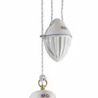 Handgefertigte Keramik-Hängelampe aus Keramik und Eisen – Rom Viadurini