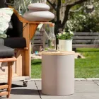 Tischleuchte für Außen- oder Innenausstattung mit LED, Solar oder E27 - Tamburostar Viadurini